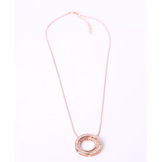 Modeschmuck Gold-Anhänger-Halskette mit Strass