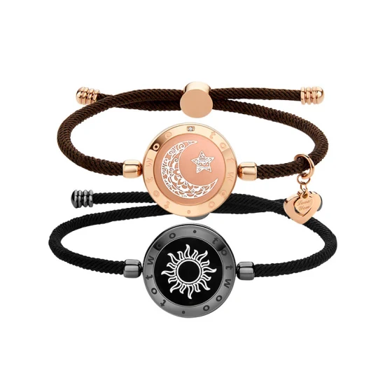 Sonne-Mond-Liebhaber-Edelstahl-Schmuck, einfaches Paar-Armband